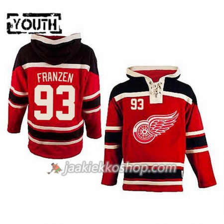 Lapsille NHL Detroit Red Wings Johan Franzen 93 Punainen Sawyer Hooded Sweatshirt